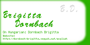 brigitta dornbach business card